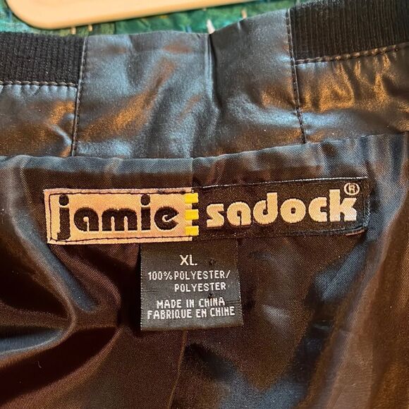 JAMIE SADOCK  quilted pink / black zip jacket. XL. Excellent condition - Picture 3 of 14